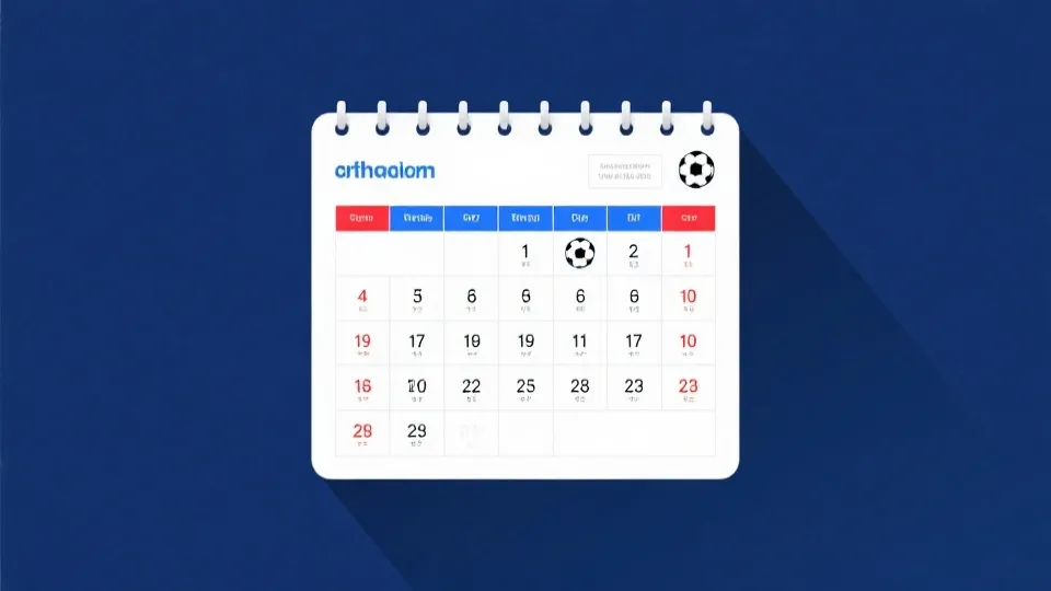 世界杯赛程与日历示意图