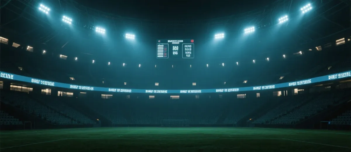 世界杯比赛场馆与记分牌示意